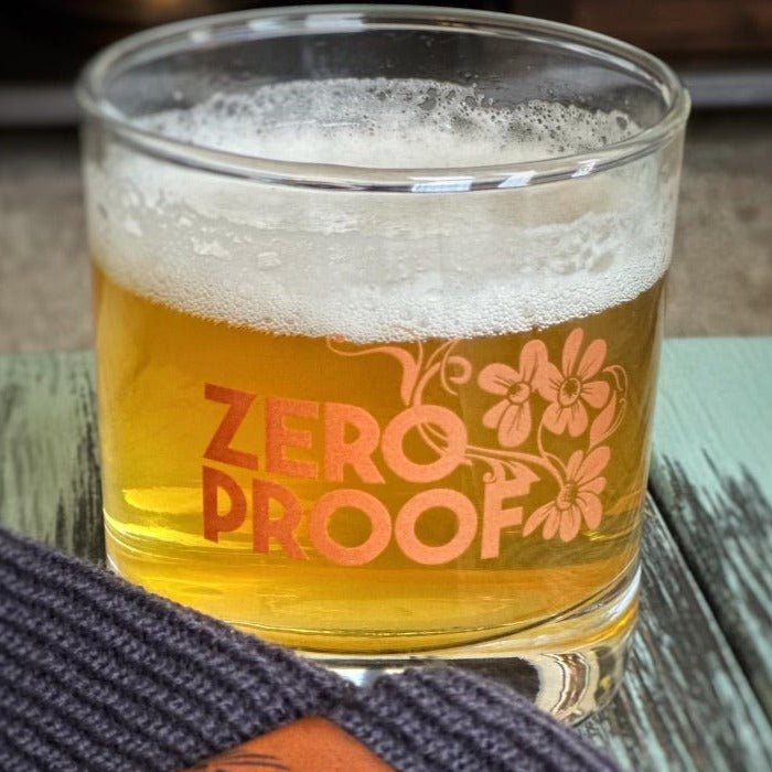 Zero Proof Rocks Glass