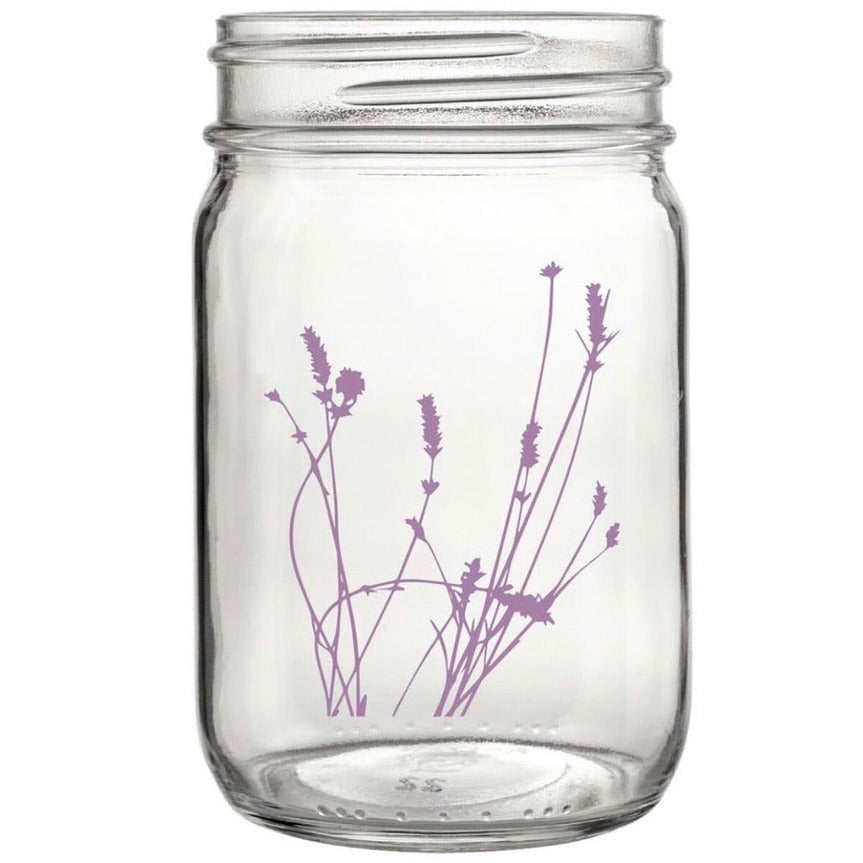 Lavender Art Mason Jar