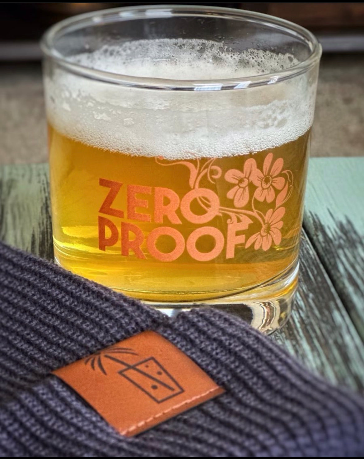 Zero Proof Rocks Glass
