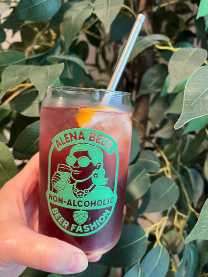 AleNA Beer Can Glass