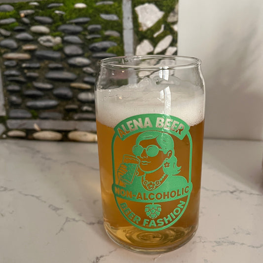 AleNA Beer Can Glass