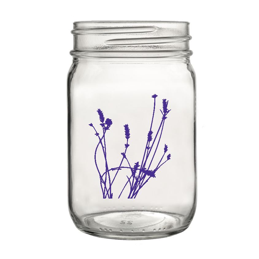Lavender Art Mason Jar